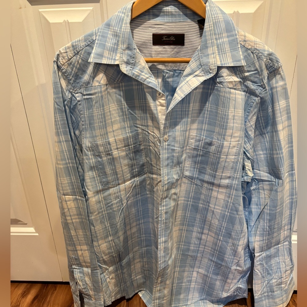 Blue Plaid Men's Shirt